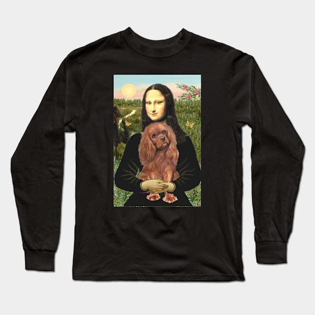 Mona Lisa loves her Ruby Cavalier King Charles Spaniel Long Sleeve T-Shirt by Dogs Galore and More